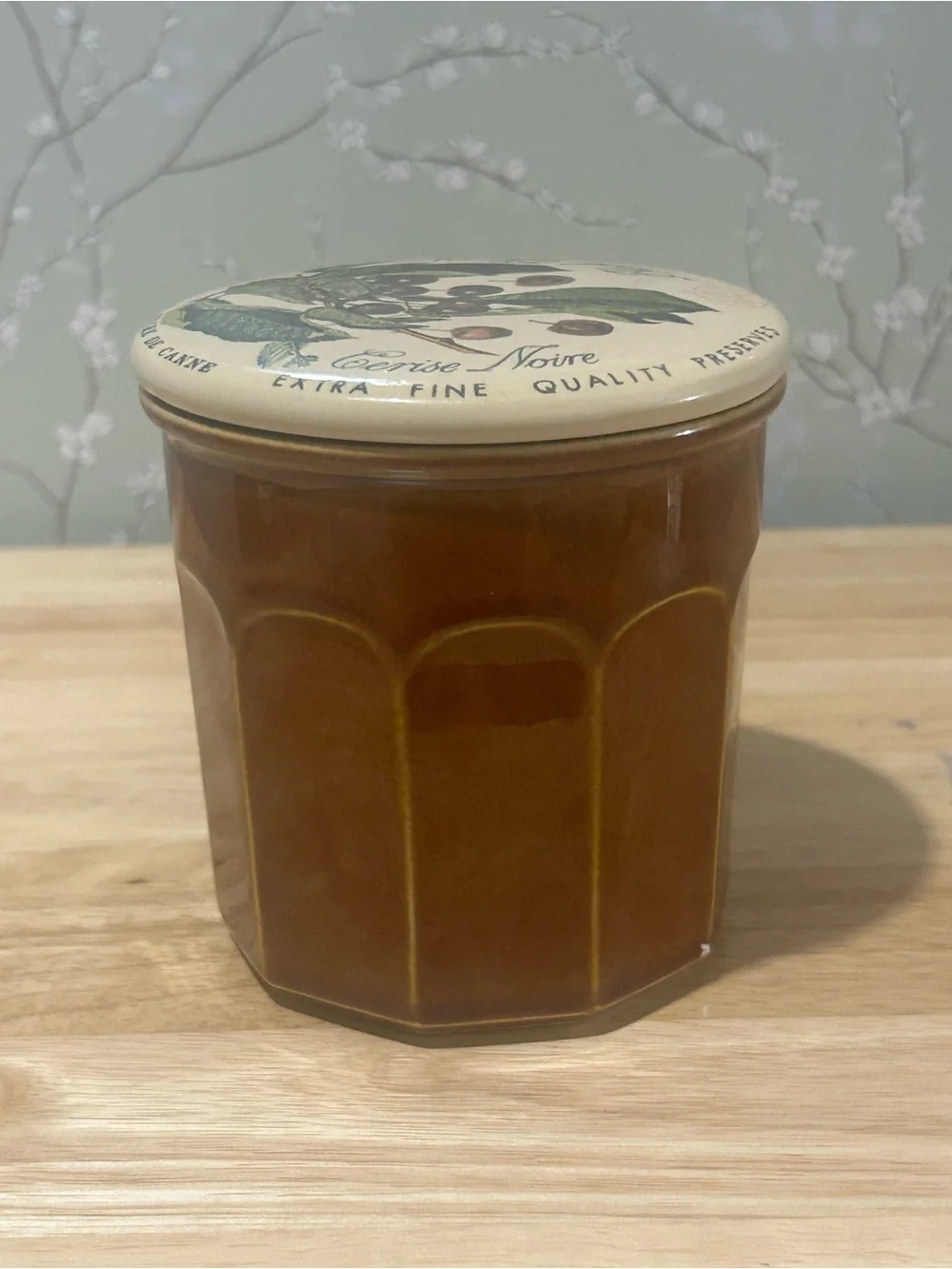 Vintage Ceramic Jam/Preserves Jar- 12oz